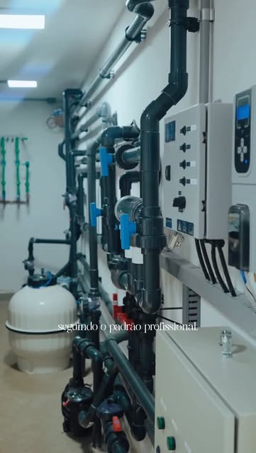 Equipamentos e controles para automação da piscina